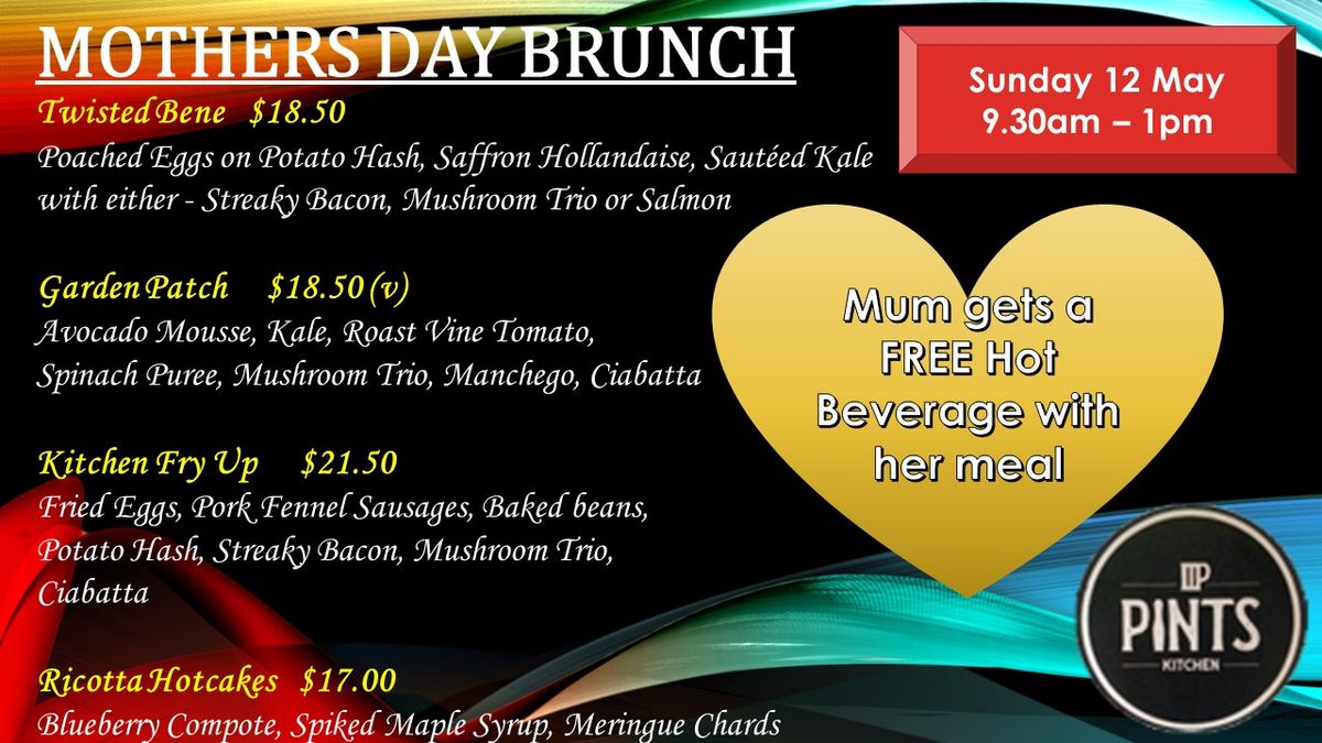Mothers Day Brunch at PINTS KITCHEN
