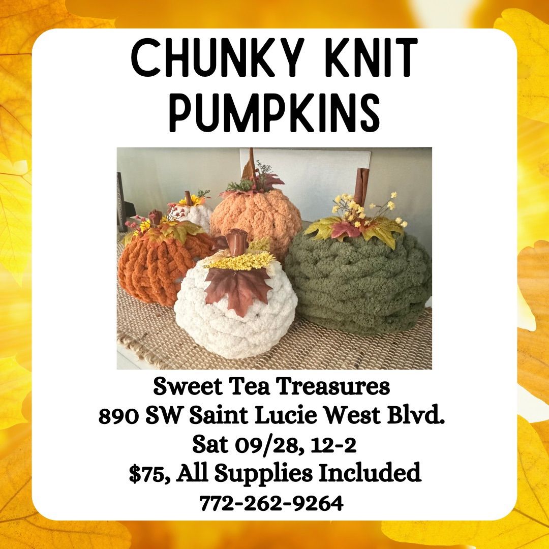 Chunky Knit Pumpkins 