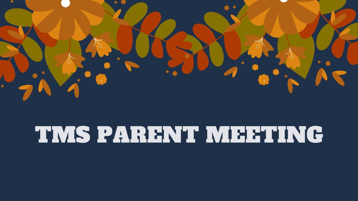 November Parent Meeting