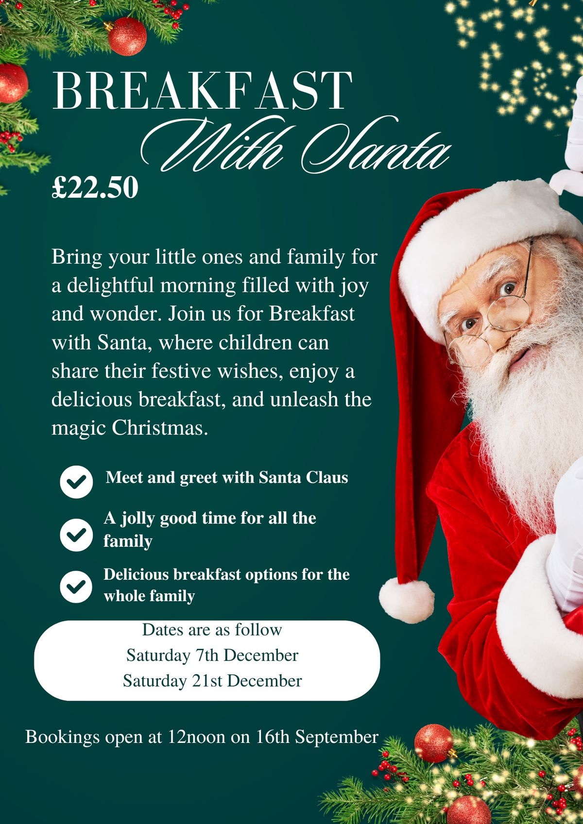 Breakfast with Santa 