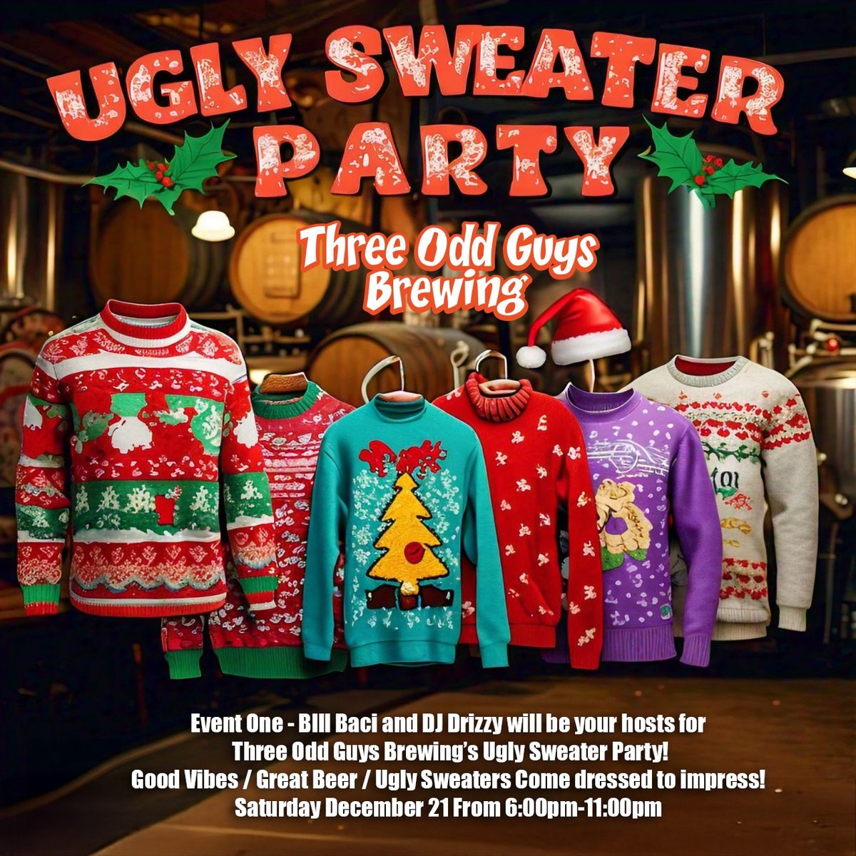 Three Odd Guys Brewing Ugly Sweater Party