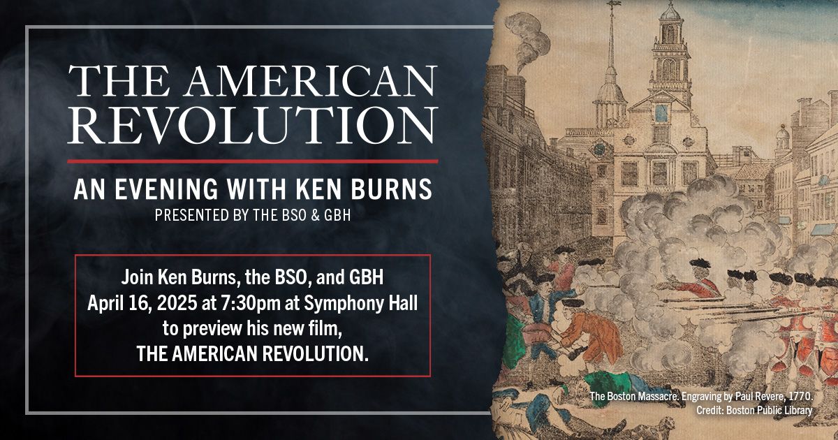 An Evening with Ken Burns Presented by the BSO and GBH