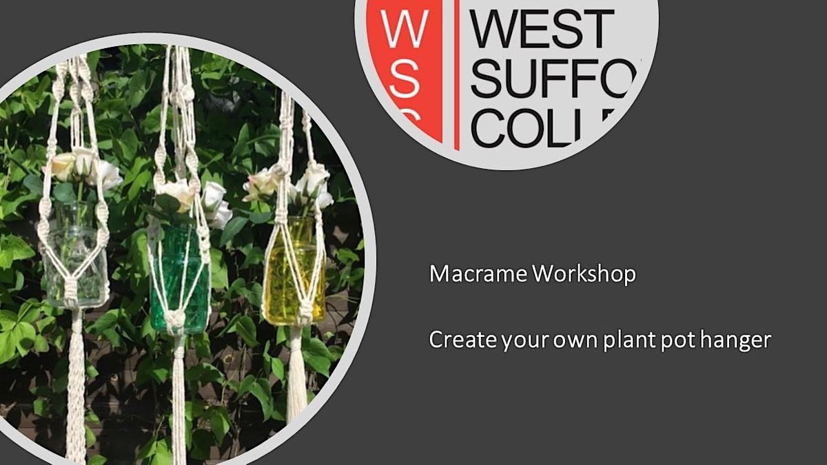 Macrame Workshop - Create your own Plant Hanger