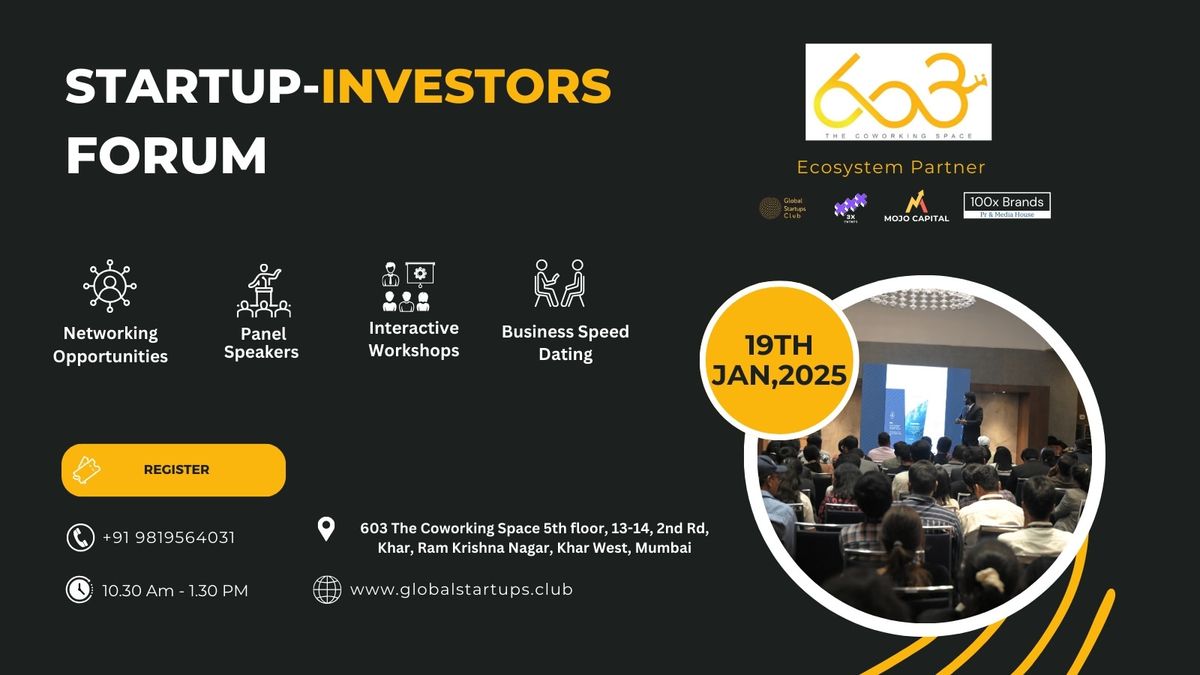 Startup Investors Forum 2025 Mumbai