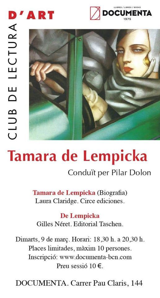 TAMARA DE LEMPICKA al Club de Lectura d'Art