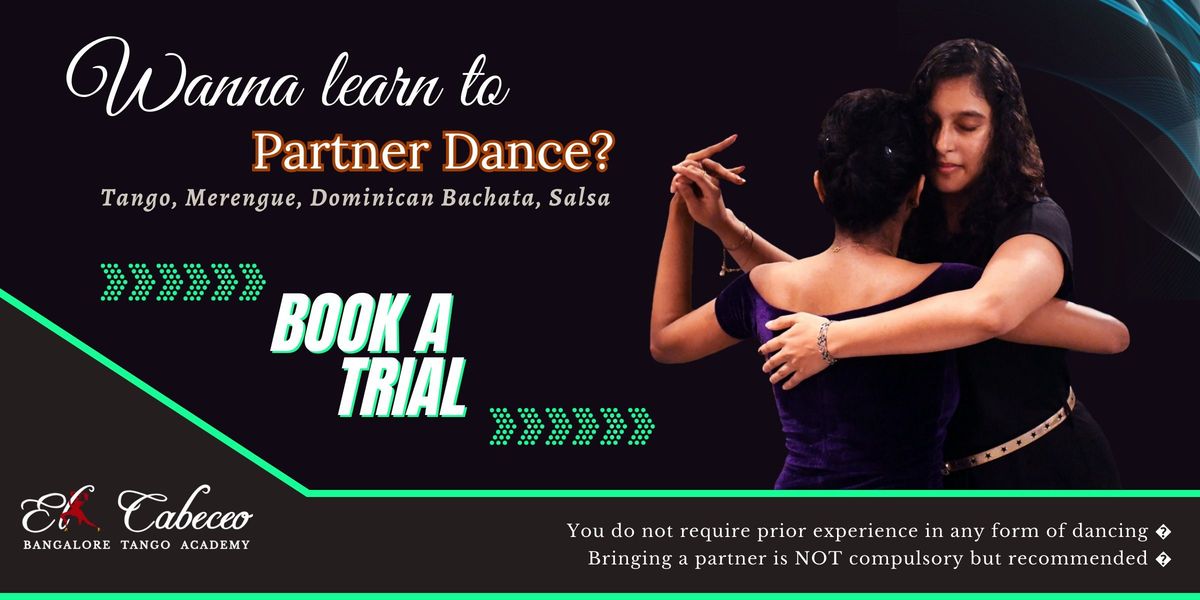 Book a Tango, Bachata, Salsa, Merengue Dance Trial