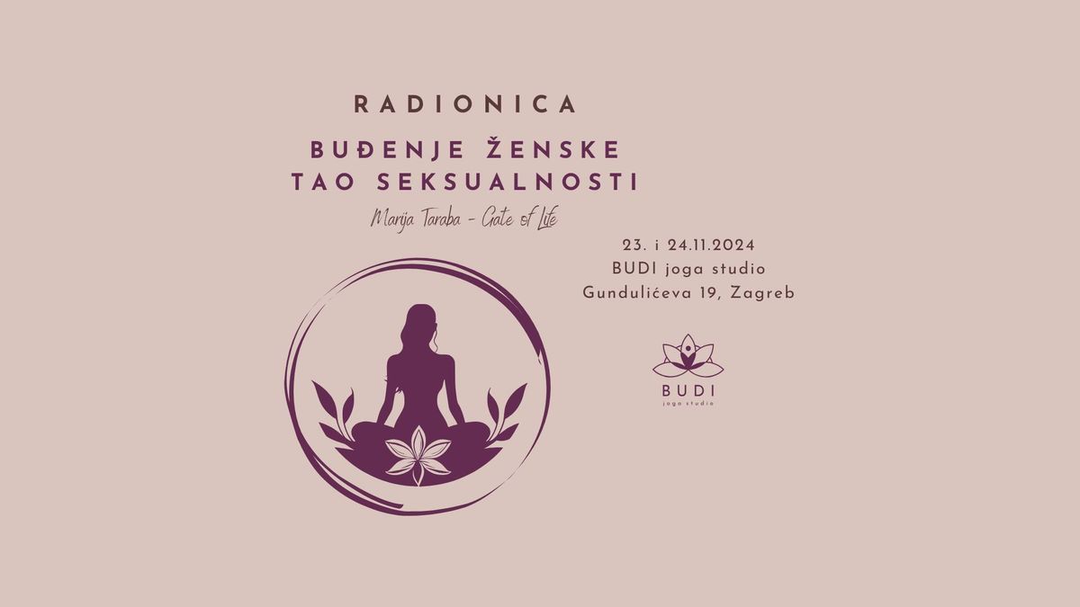 Radionica: Bu\u0111enje \u017eenske Tao seksuanosti