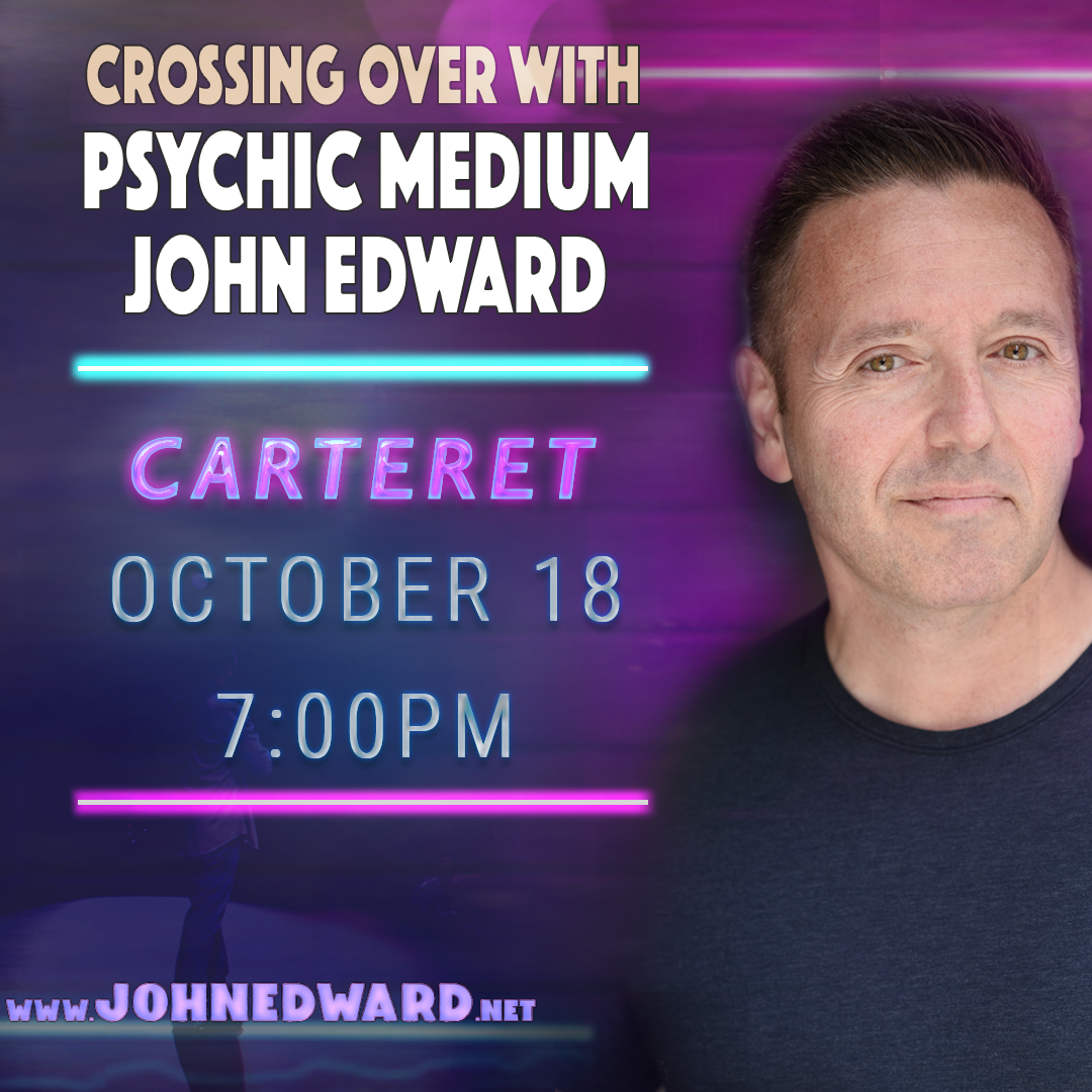 Crossing over with psychic medium John Edward at Carteret Performing Arts and Events Center