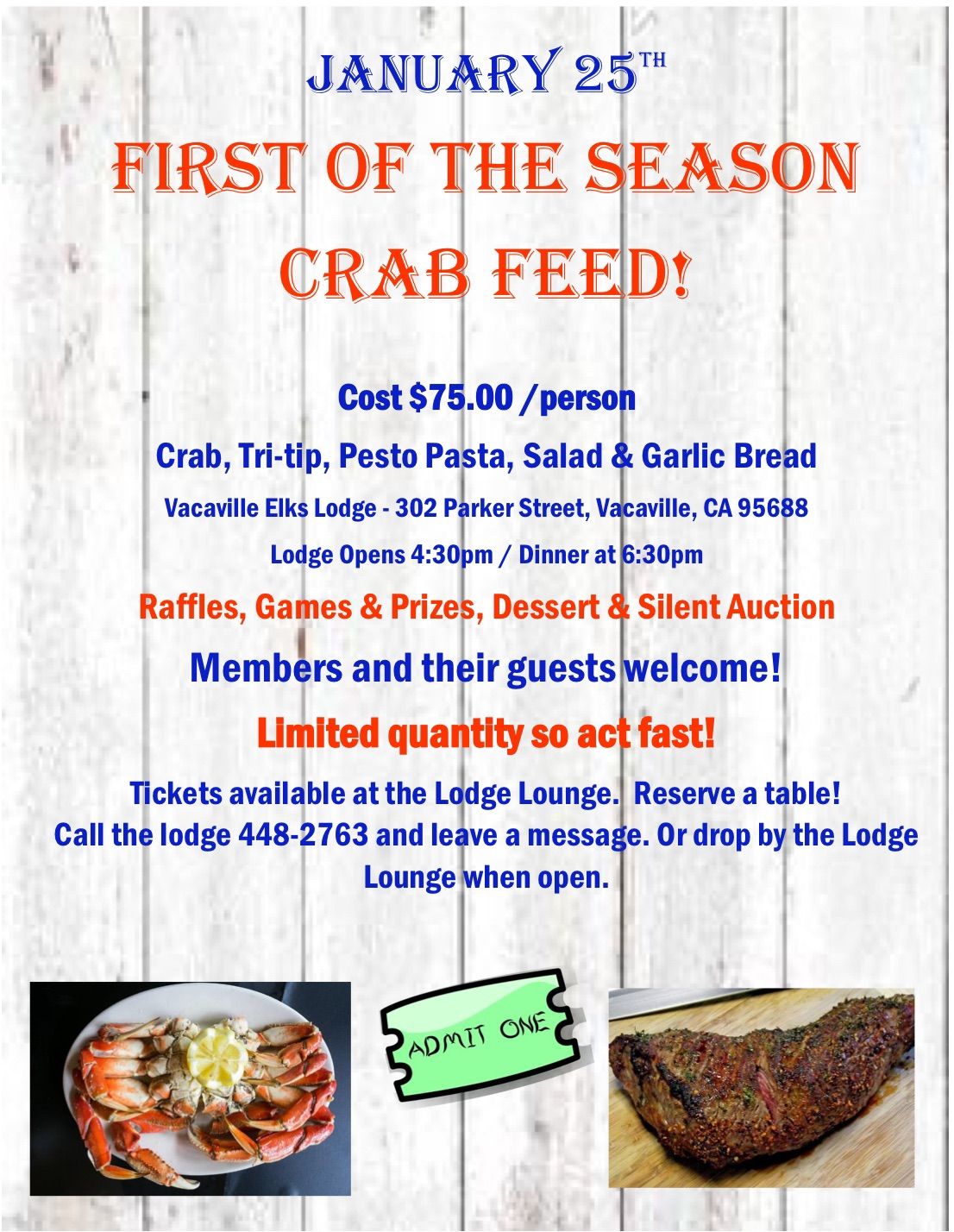 \ud83e\udd80FIRST OF THE SEASON CRAB FEED\ud83e\udd80