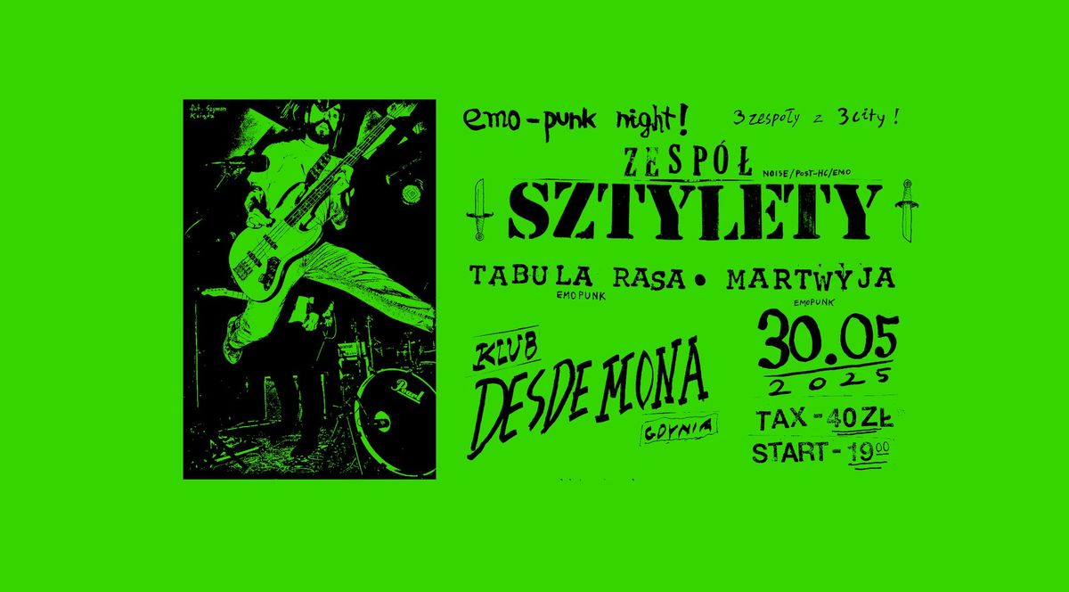 Zesp\u00f3\u0142 Sztylety + Martwyja + Tabula rasa \/\/ Desdemona \/\/ Gdynia \/\/ 30.05.2025