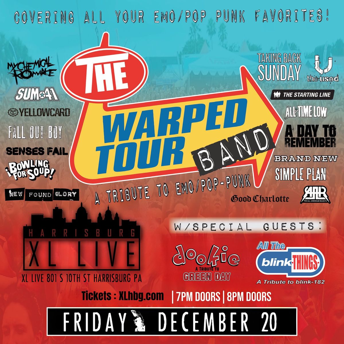 The Warped Tour Band : Covering all your emo\/pop punk favorites