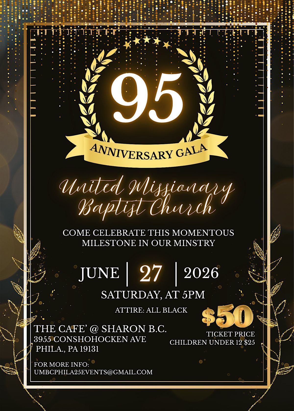 UMBC 95th Church Anniversary Gala