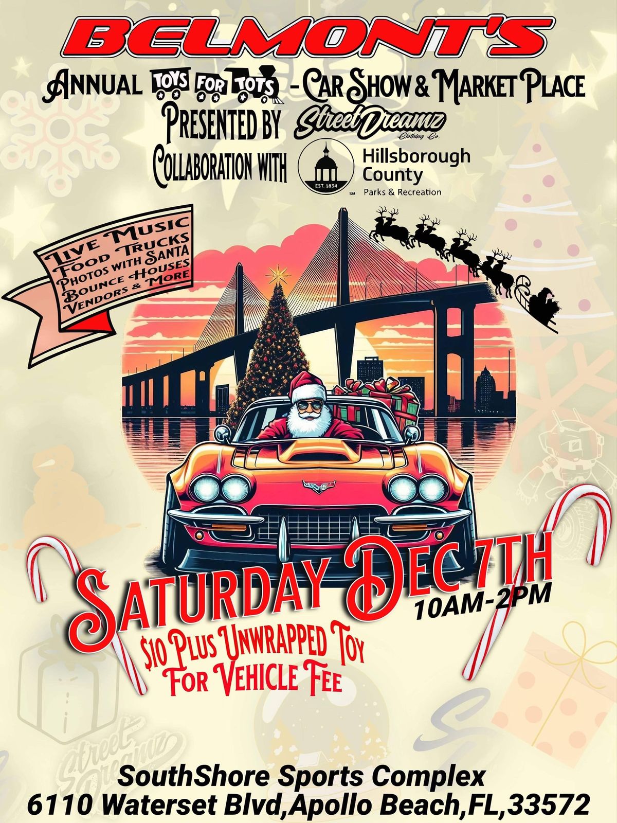 Belmont\u2019s Annual Toys For Tots Car Show 