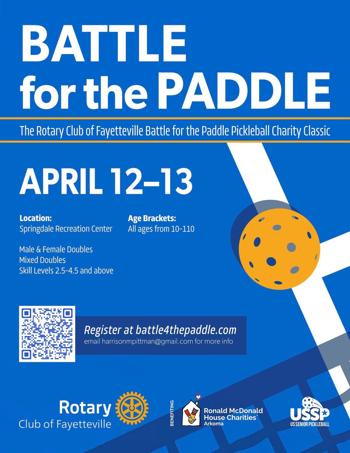 Second Annual Battle For The Paddle Pickleball Tournament