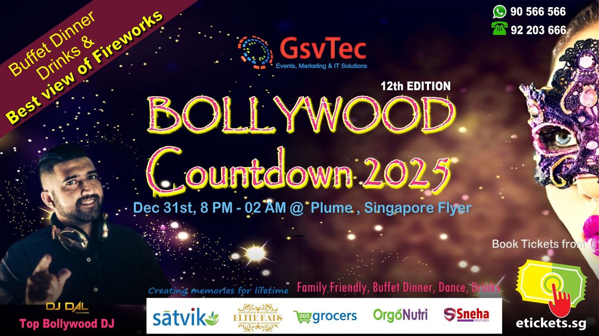 Bollywood Countdown Party 2025