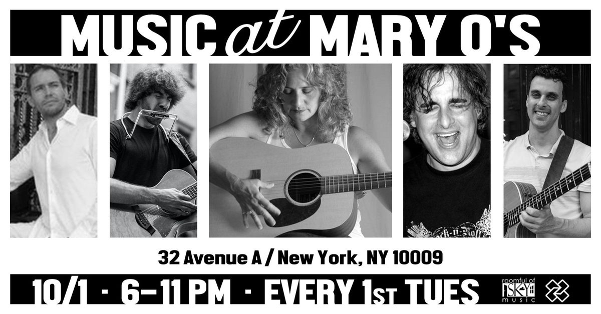 Music at Mary O's (5 Acts, feat. lisa roma & Friends, flezaDoza & Brian Flanagan)