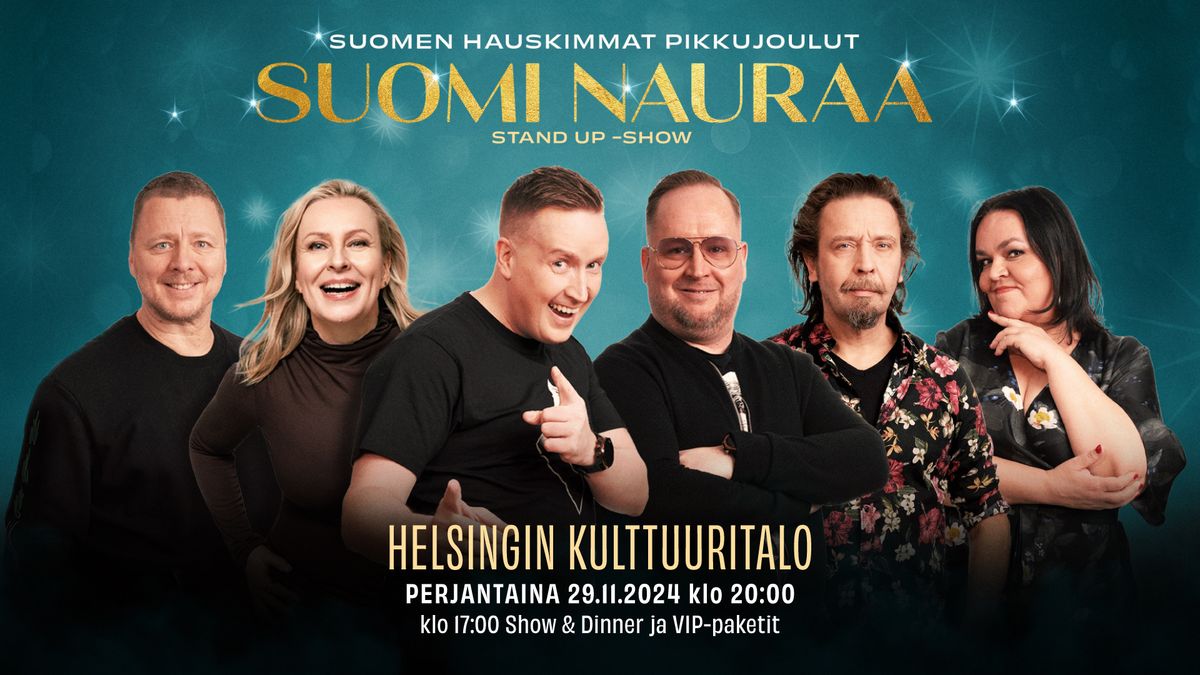 Suomi Nauraa stand up-show, Helsinki 29.11.2024