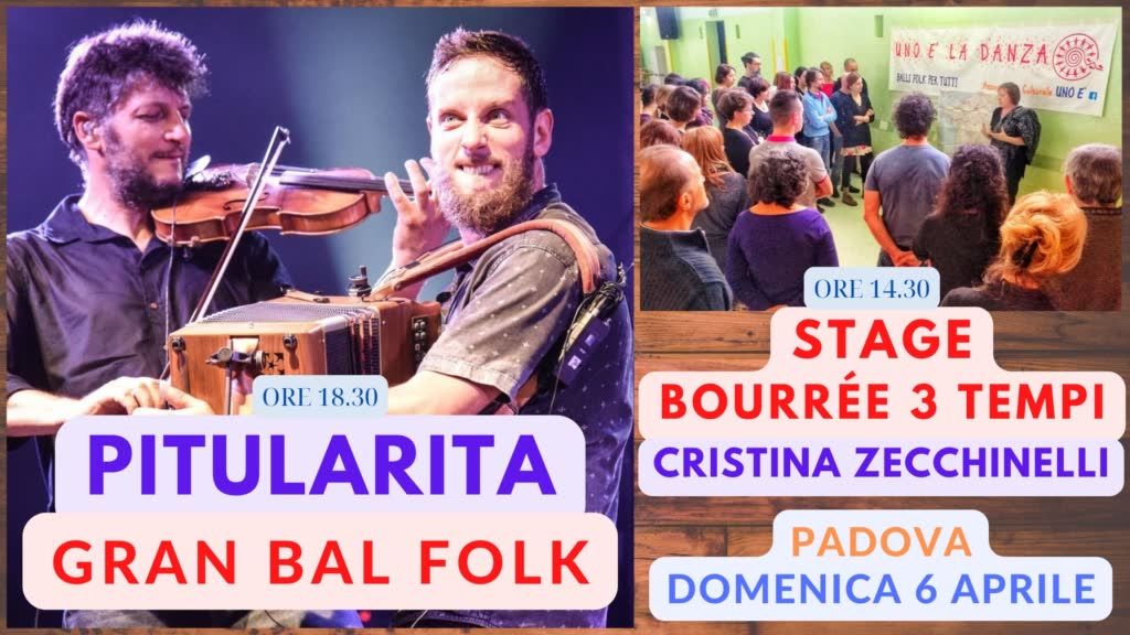 \ud83d\udca5 PITULARITA !!! \ud83d\udca5 GRAN BAL FOLK \ud83d\udca5 STAGE BOURR\u00c9E con CRISTINA ZECCHINELLI e Andrea Meluso \u2b50\ufe0f\u2b50\ufe0f\u2b50\ufe0f