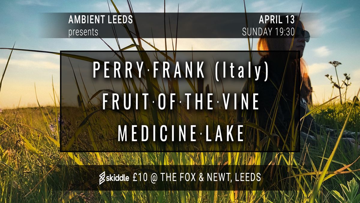 Ambient Leeds: Perry Frank \/\/ Fruit of the Vine \/\/ Medicine Lake (1\/2)