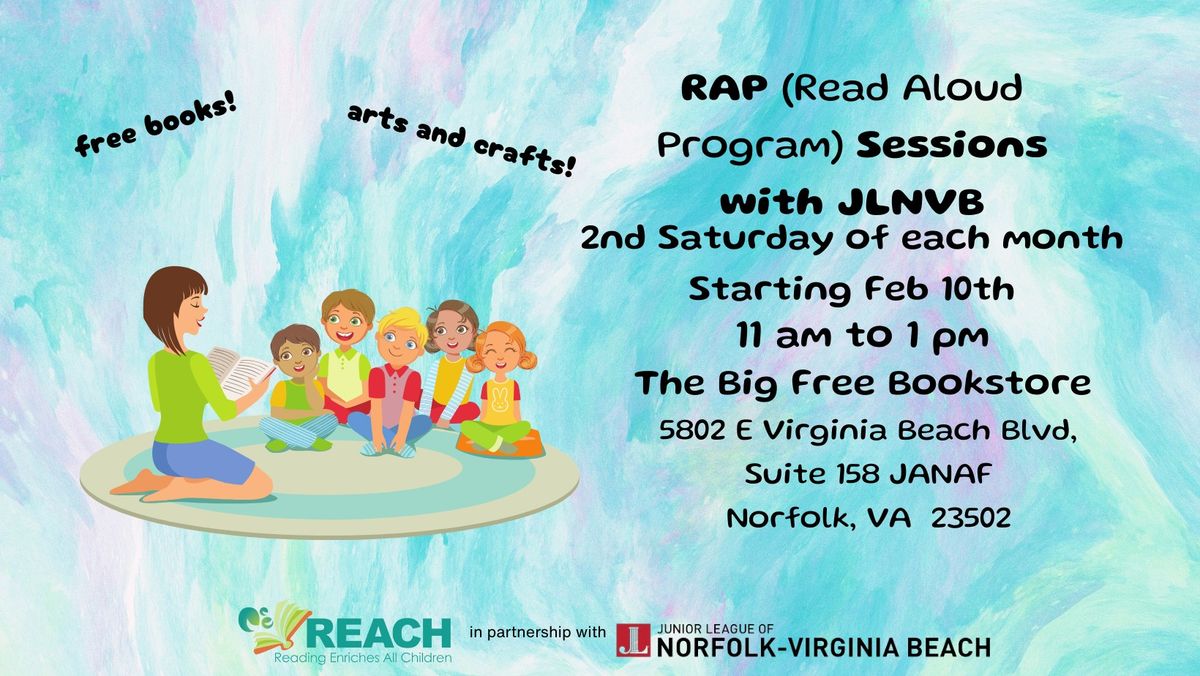 RAP (Read Aloud Program) Sessions in Partnership with JLNVB