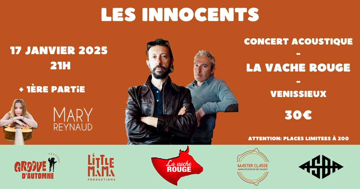 Les Innocents (acoustique) - La Vache Rouge LIVE - \u00c9V\u00c8NEMENT SP\u00c9CIAL