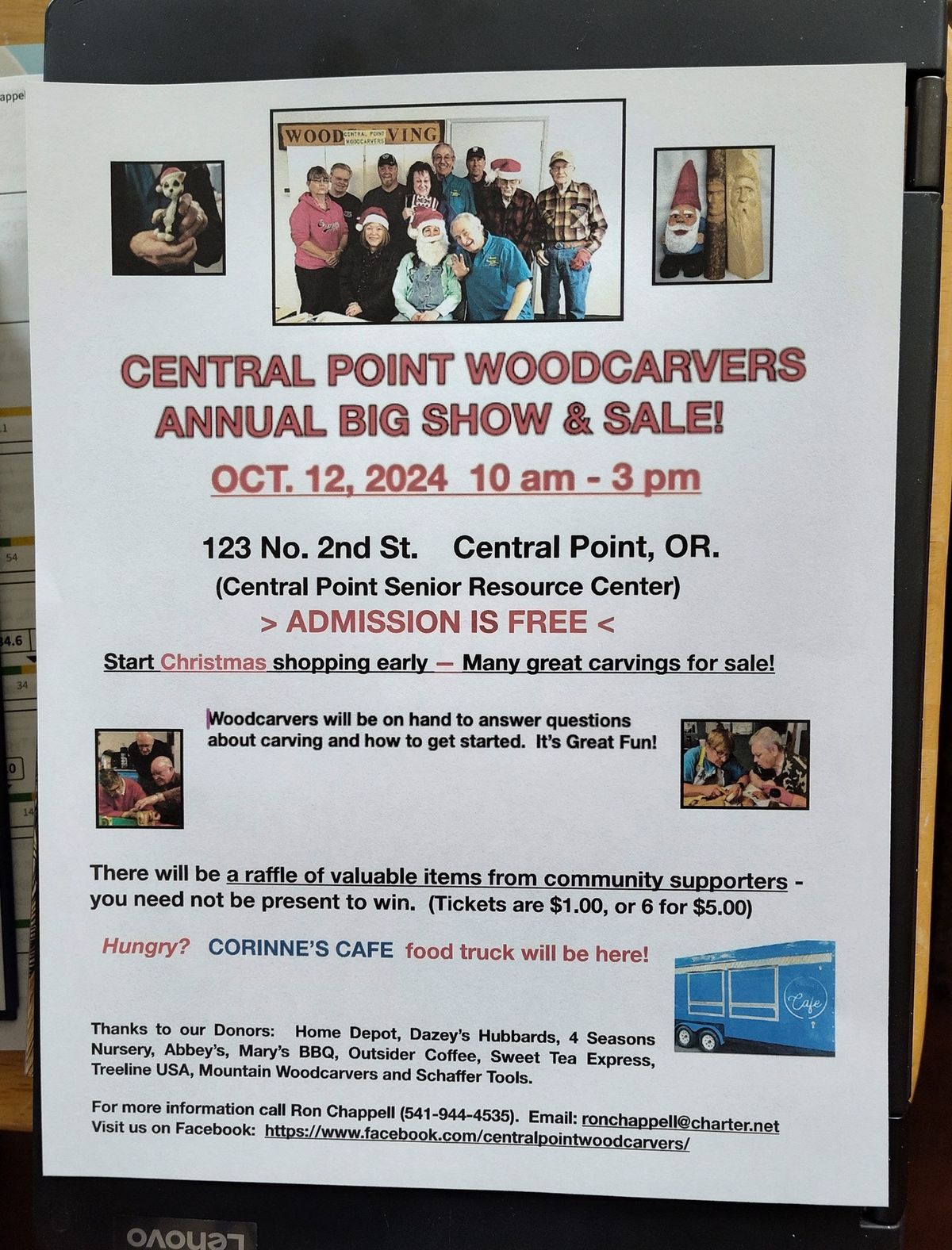 Our Annual Woodcarvers Show and Sale