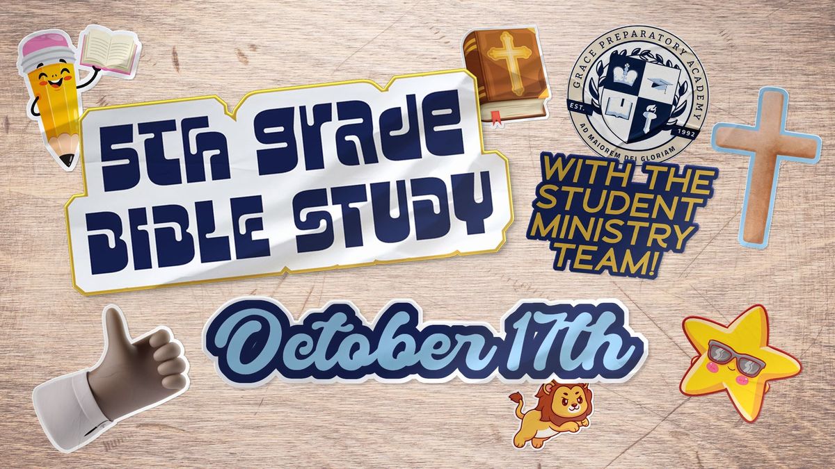 5th Grade Bible Study