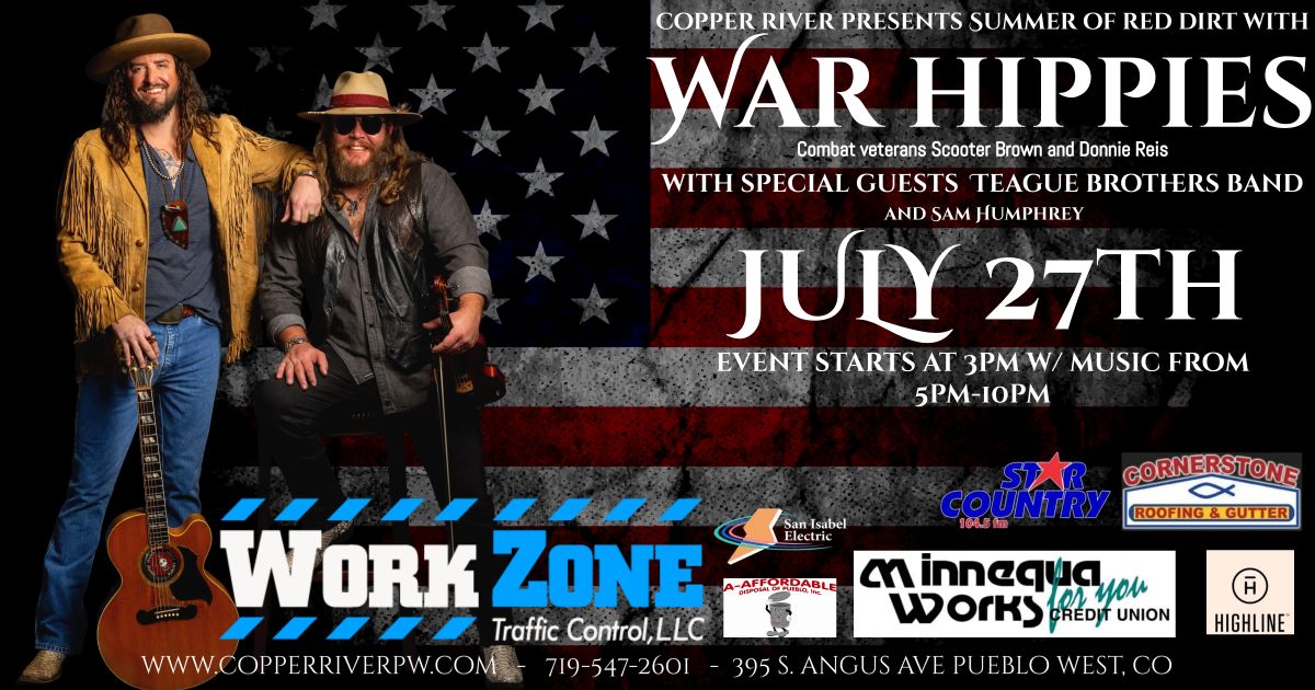 War Hippies with Special Guest Teague Brothers Band and Sam Humphrey 
