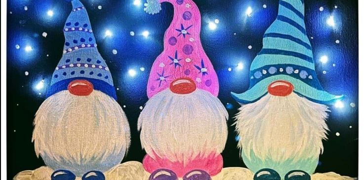 Winter Gnomes (All Ages) - Painting Class