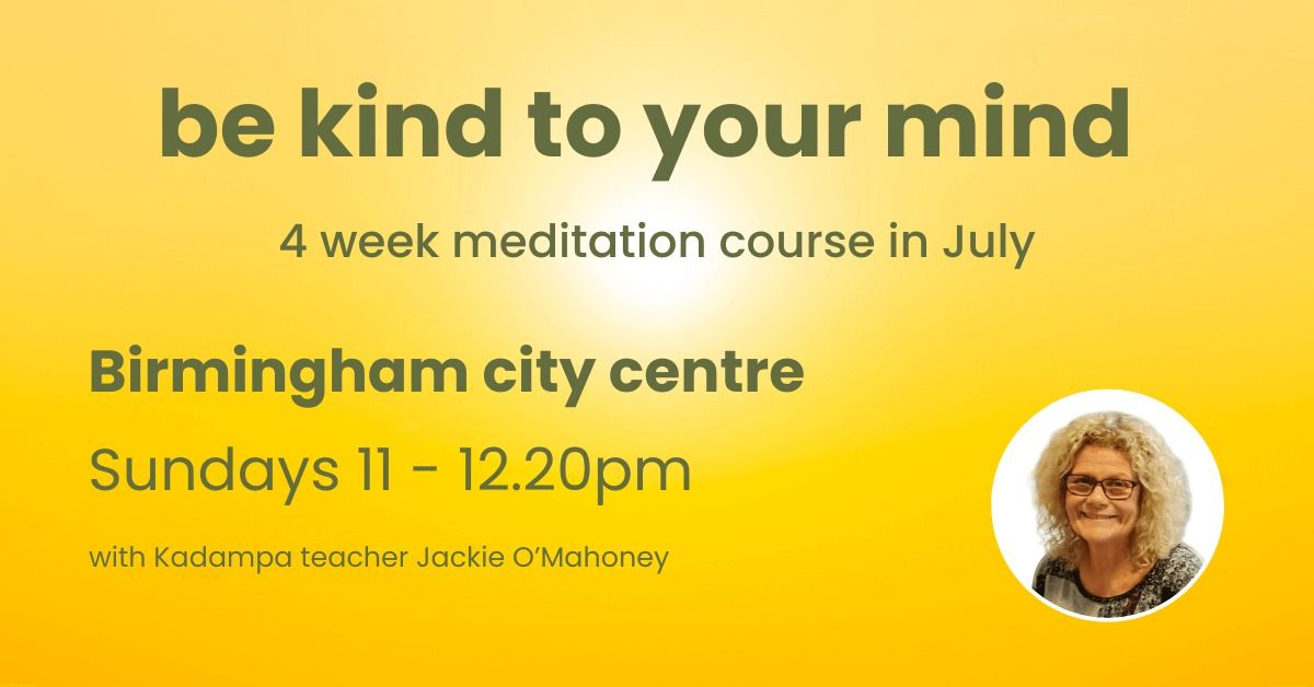 Sunday morning city centre Meditation class - July