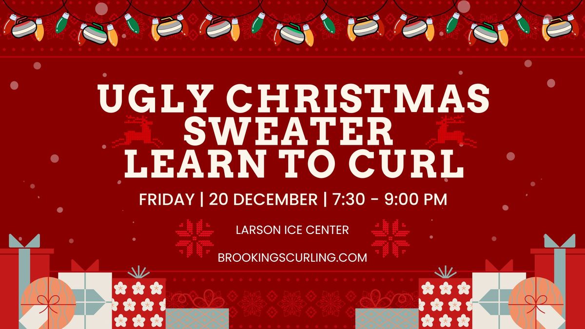 Ugly Christmas Sweater Learn to Curl