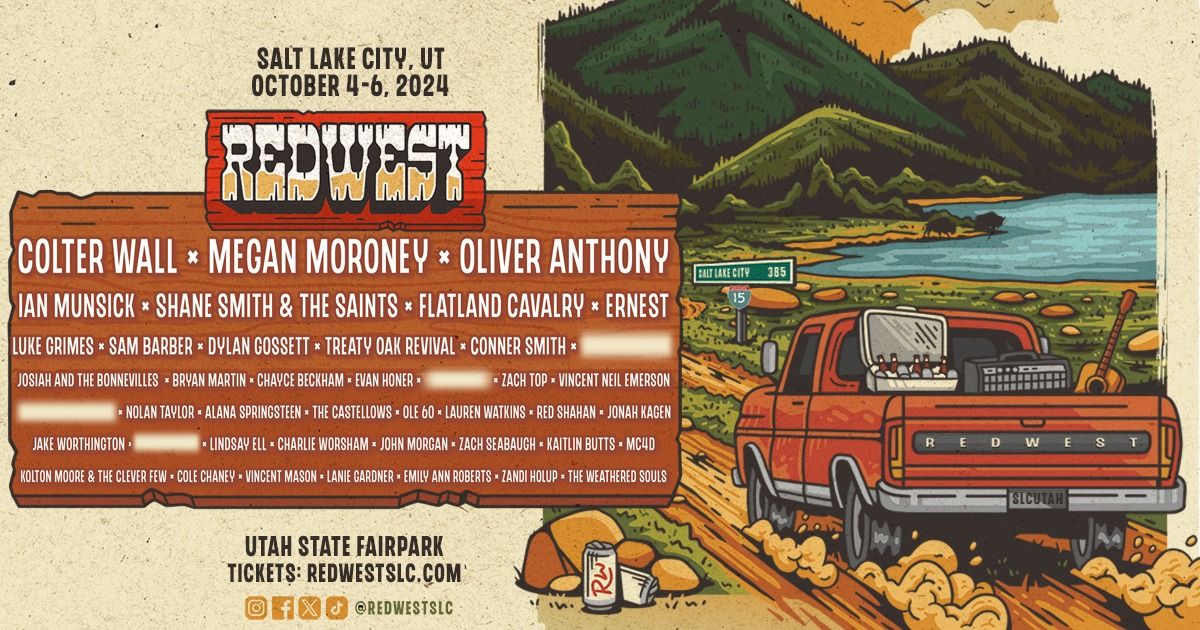 REDWEST Featuring Colter Wall, Ian Munsick, Megan Moroney & many more at Utah State Fairpark 