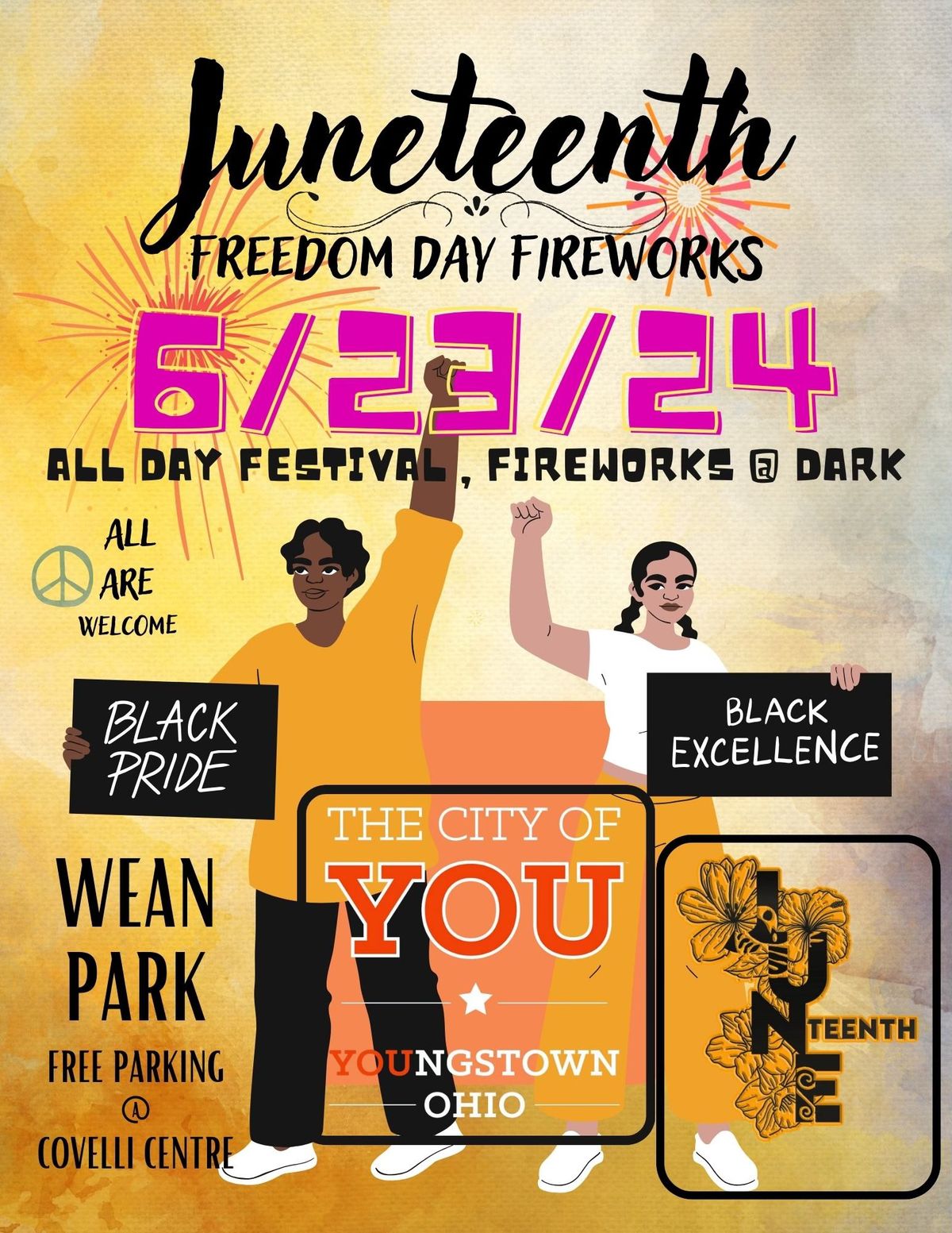 Juneteenth Fireworks Display, Downtown Youngstown! 