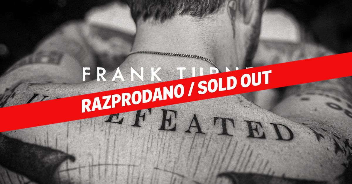 FRANK TURNER + Peter Aristone @ Ljubljanski grad I SOLD OUT