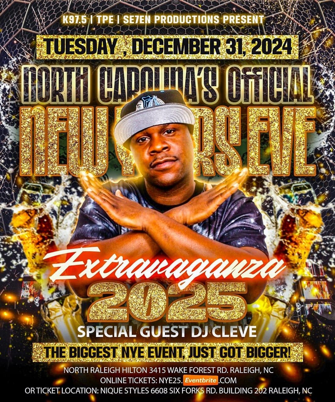 North Carolina's Official New Year's Eve Extravaganza 2025