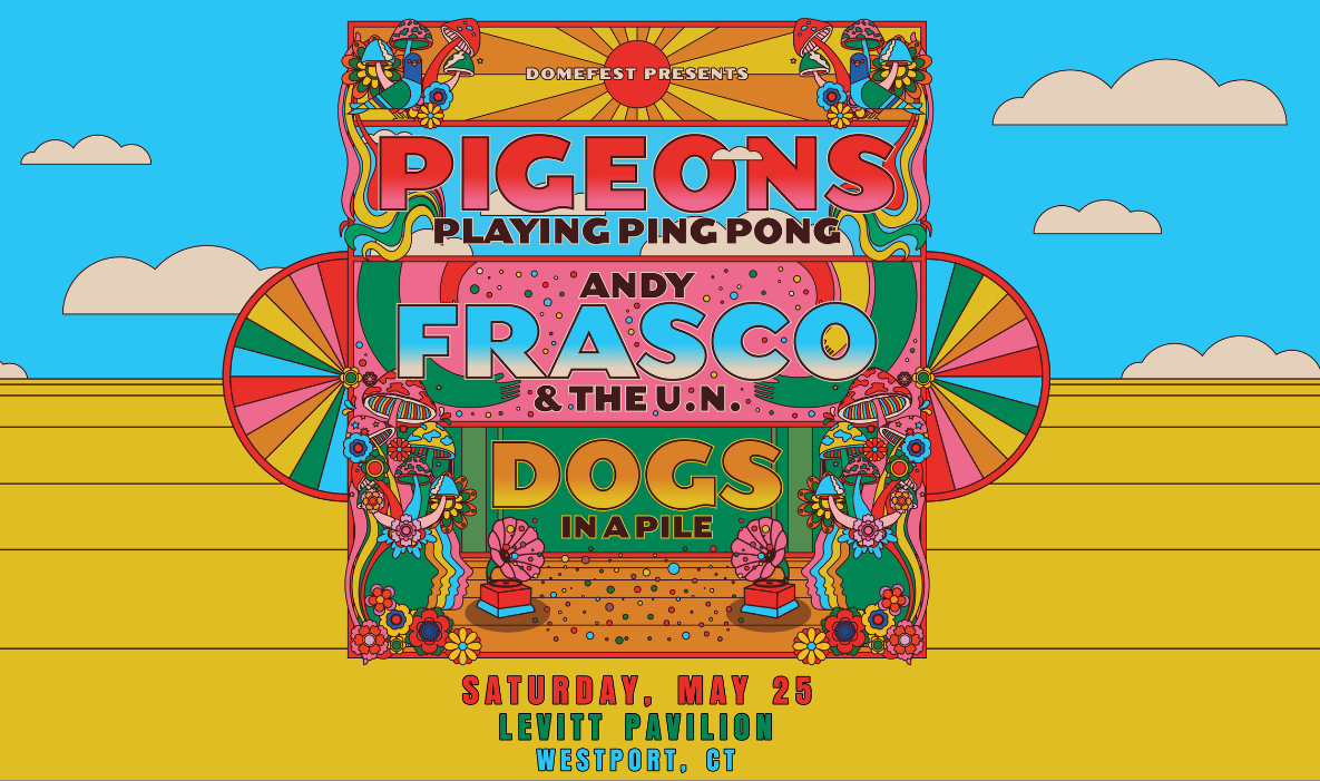 Parking Pigeons Playing Ping Pong with Dogs in a Pile