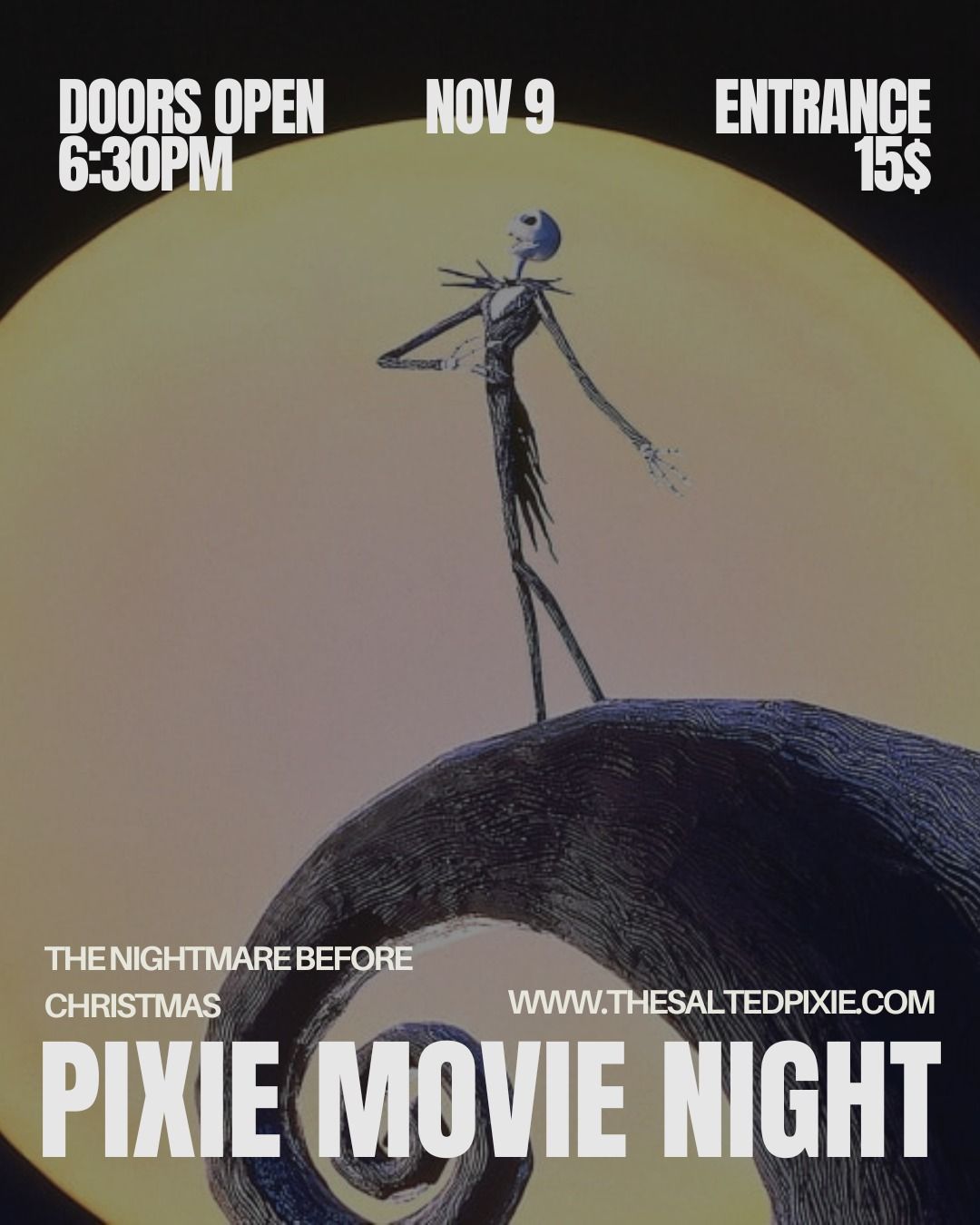 Pixie Movie Night-The Nightmare Before Christmas