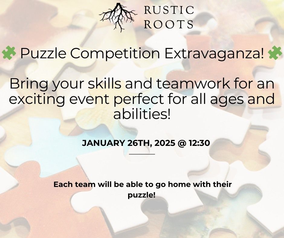 Puzzle Competition Extravaganza! - SOLD OUT!!