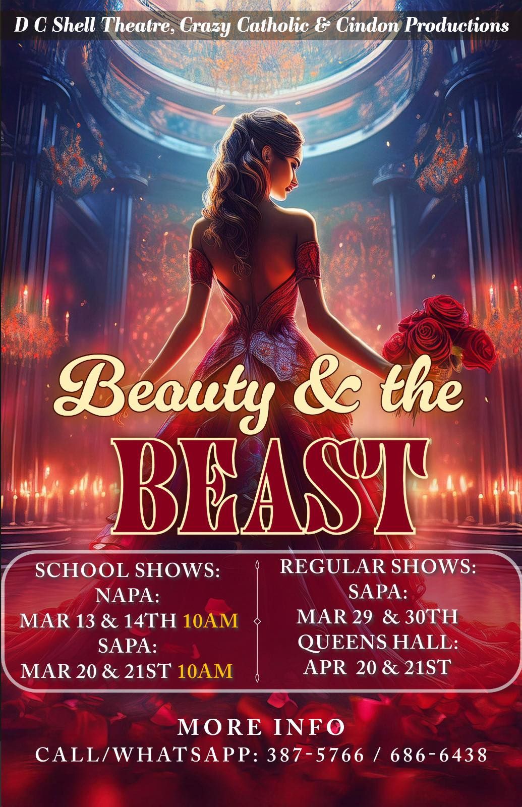 Beauty and the Beast School Shows at Napa March 13\/14 2025