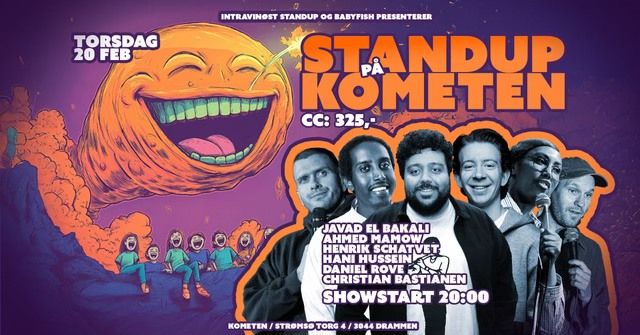 STANDUP P\u00c5 KOMETEN \u2013 LATTERGARANTI I DRAMMEN!