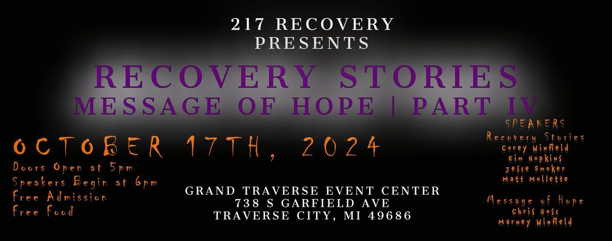 Recovery Stories: Message of Hope | Part IV