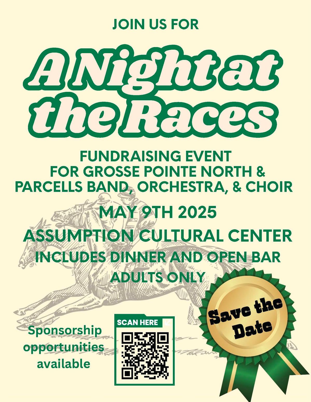 A Night at the Races for North and Parcells Music Programs 