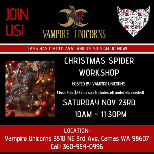 Christmas Spider Workshop