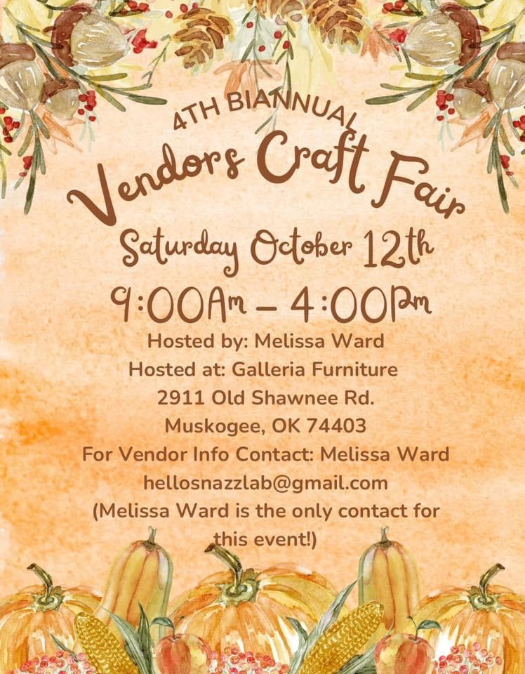 Vendors Craft Fair 4th Biannual 