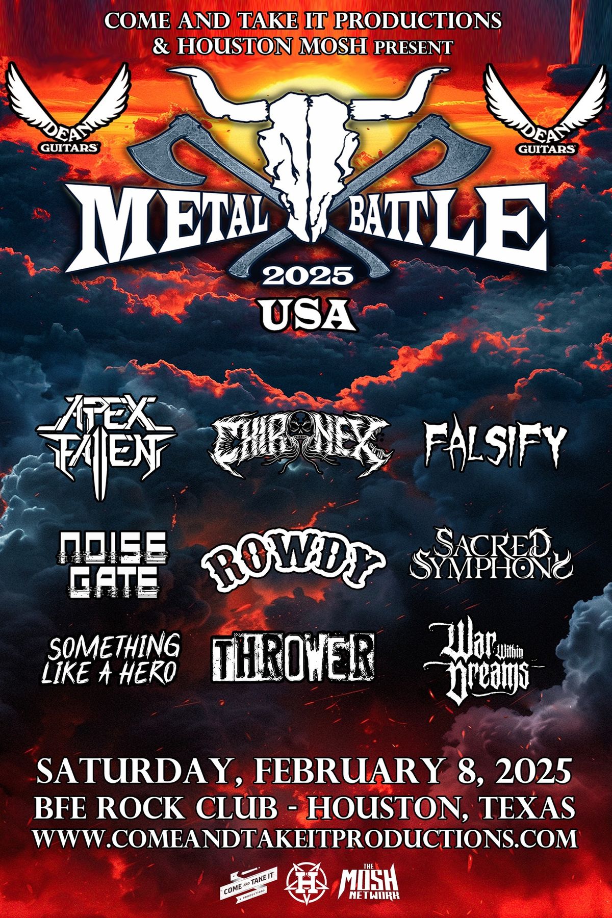 Wacken Metal Battle USA 2025: Houston Regional at BFE Rock Club!