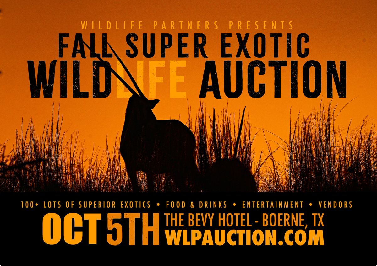 Fall Super Exotic Wildlife Auction