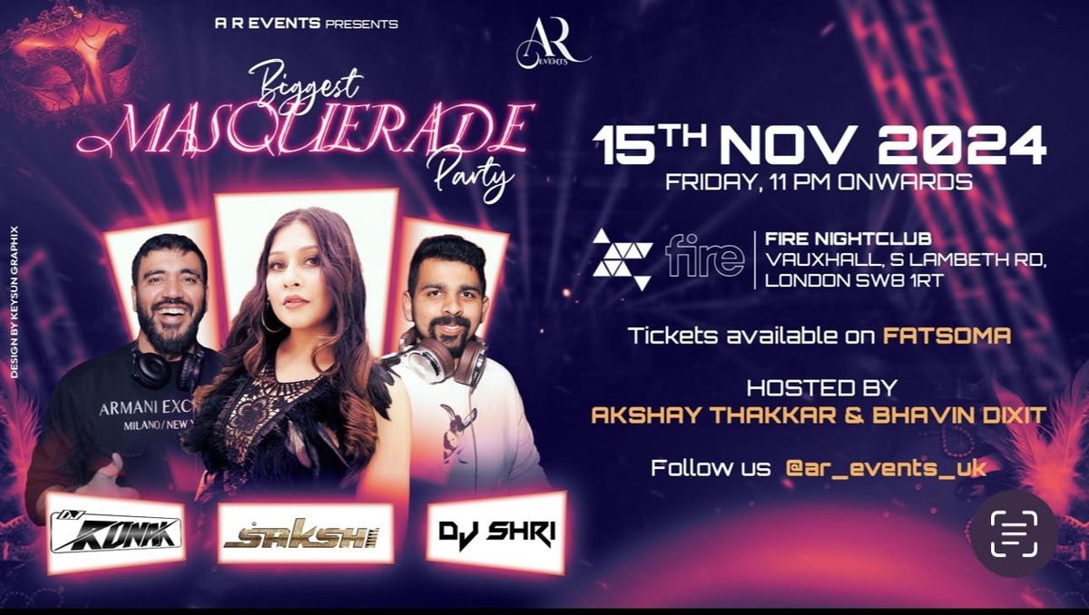 BOLLYWOOD NIGHT BY AR EVENTS, FIRE LONDON