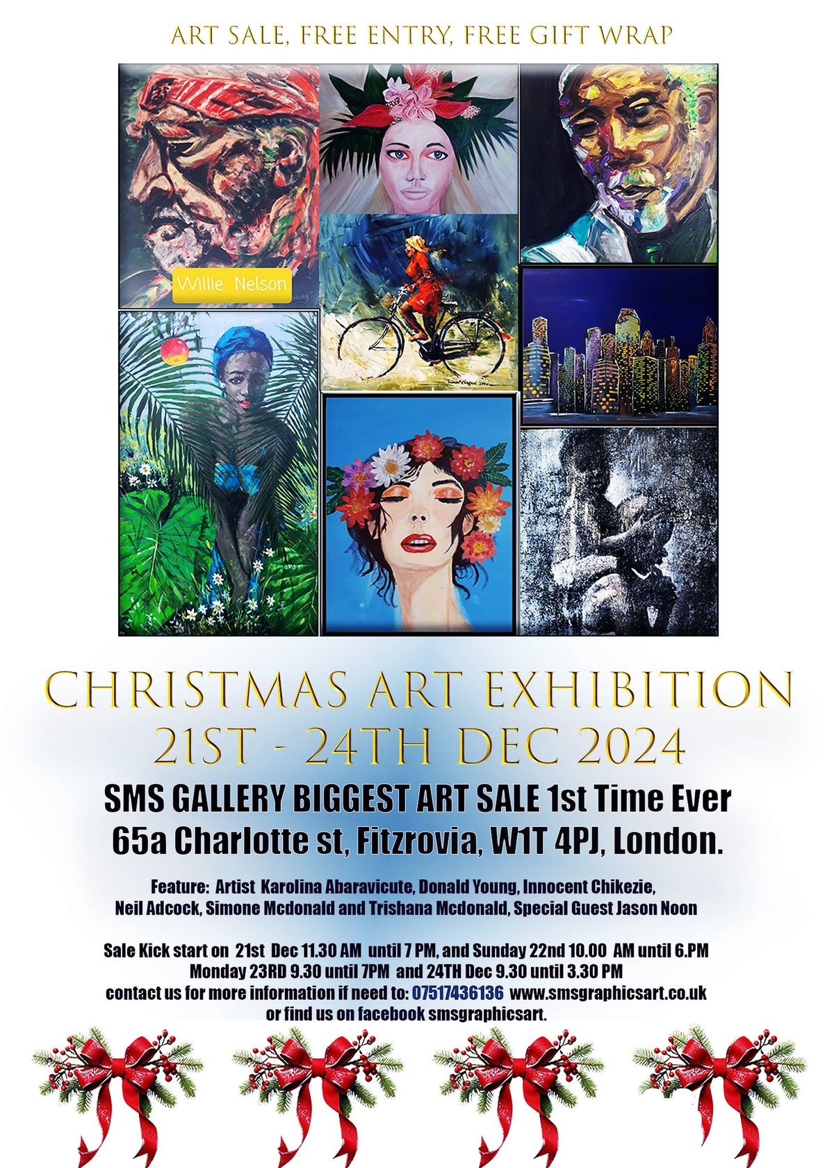 Christmas Art Exhibition by SMS Gallery London