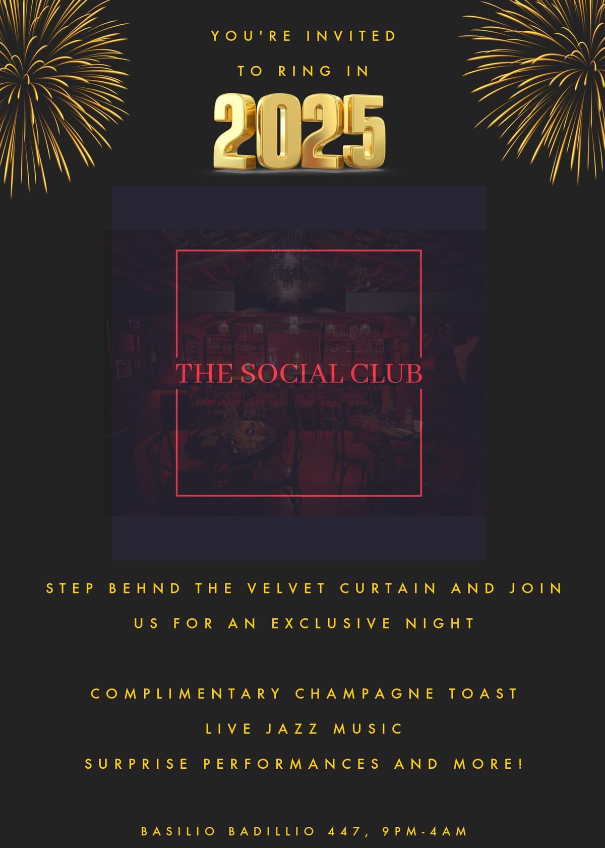 2025 NYE Celebration at Social Club