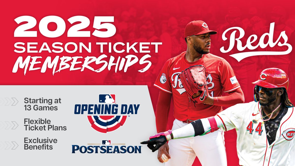 2025 Cincinnati Reds Season Tickets (Includes Tickets To All Regular Season Home Games)